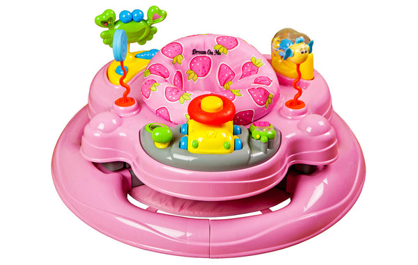 evenflo 123 tea for me exersaucer Dream On Me Spin, Musical Activity Center in Pink