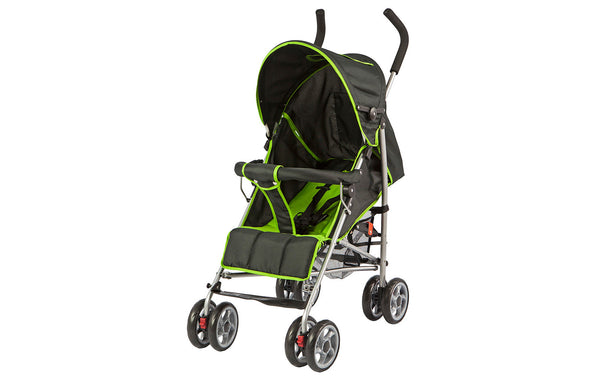 deluxe umbrella stroller Dream On Me Journey, Lightweight Umbrella Stroller In Green and Black