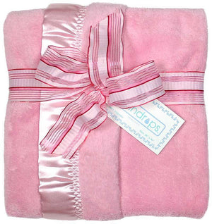 Raindrops_Flurr_Receiving_Blanket_Pink_BibsNBeyond