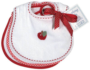 Raindrops_Primary_Teething_Bib_Set_White/Red_BibsNBeyond