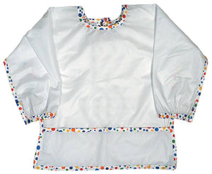 Raindrops_Long_Sleeve_Water_Repellant_Infant_Bib-Dots_BibsNBeyond