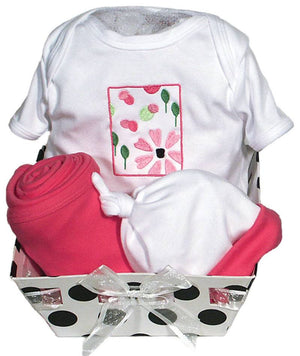 Raindrops_Delightful_Brights_4-piece_Flower_Body_Suit_Gift_Set_Strawberry_0-3_mo_BibsNBeyond