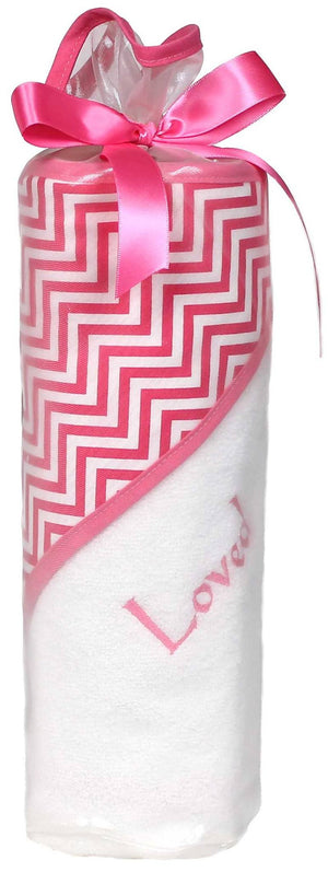 Loved-2-piece-Hooded-Towel-Set-Silver-Kiss-Chevron-No-size-272_BibsNBeyond