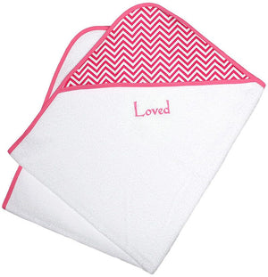 Loved-2-piece-Hooded-Towel-Set-Silver-Kiss-Chevron-No-size-272_BibsNBeyond