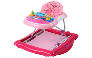 Dream On Me 2 in 1 Crossover Musical Walker and Rocker in Pink