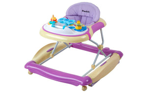 Dream On Me 2 in 1 Crossover Musical Walker and Rocker in Yellow and Purple