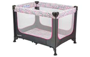 Dream On Me Zodiak Portable Playard in Grey/Pink