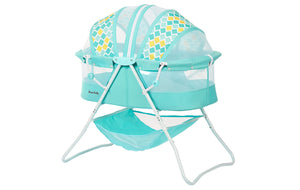 Dream on Me Karley Bassinet in Aque Blue