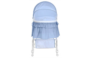 Dream On Me Lacy, Portable 2 in 1 Bassinet and Cradle in Serenity