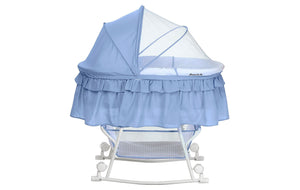 Dream On Me Lacy, Portable 2 in 1 Bassinet and Cradle in Serenity