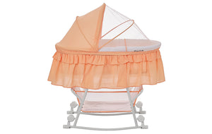 Dream On Me Lacy, Portable 2 in 1 Bassinet and Cradle in Cream Tan