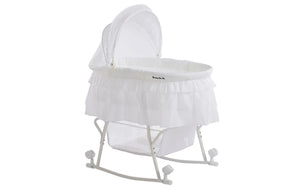 Dream On Me Lacy, Portable 2 in 1 Bassinet and Cradle in white