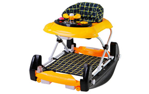 Dream On Me Dynamic 2 in 1 Walker and Rocker In Yellow/ Blue