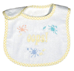 Raindrops_Oops_Embroidered_Bib_Yellow_BibsNBeyond