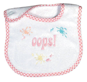 Raindrops_Oops_Embroidered_Bib_Pink_BibsNBeyond