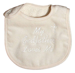 Raindrops_My_Godfather_Loves_Me_Embroidered_Ivory_Bib_Binding_BibsNBeyond