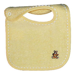 Raindrops_Unisex_Appliqued_Bib_Yellow_BibsNbeyond