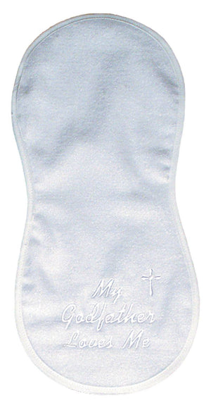 Raindrops_My_Godfather_Loves_Me_Embroidered_Burp_Cloth_BibsNbeyond