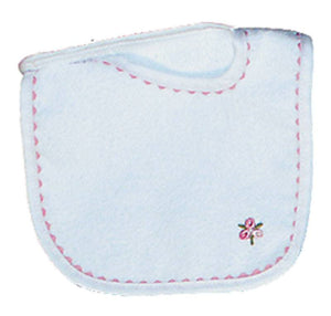 Raindrops_Girl_Appliqued_Bib_White_Pink_BibsNbeyond