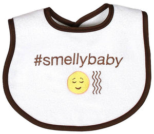 Raindrops_Smellybaby_Hashtag_Bib_Chocolate_Brown_BibsNBeyond