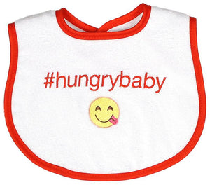 Raindrops_Hungrybaby_Hashtag_Bib_Orange_BibsNBeyond