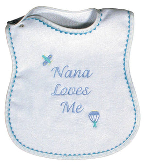 Raindrops_Nana_Loves_Me_Embroidered_Bib_Blue_BibsNBeyond