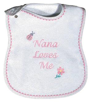 Raindrops_Nana_Loves_Me_Embroidered_Bib_Pink_BibsNBeyond