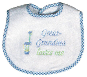 Raindrops_Great-Grandma_Loves_Me_Embroidered_Bib_Blue_BibsNBeyond