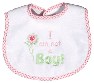 Raindrops_I_am_not_a_Boy_Embroidered_Bib_Pink_BibsNBeyond