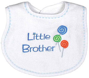 Raindrops_Little_Brother_Embroidered_Bib_Blue_BibsNBeyond