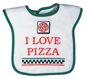 Raindrops_I_Love_Pizza_Screen_Printed_Green_BibsNBeyond