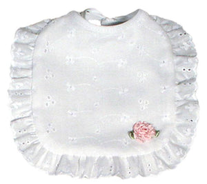 Raindrops_Eyelet_Girl_Bib_Pink_Bud_BibsNBeyond