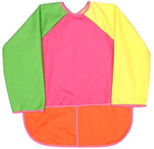 Raindrops_Kindergarten_Art_Smock-Hot_Pink_BibsNBeyond