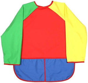 Raindrops_Pre-school_Art_Smock-Red_BibsNBeyond