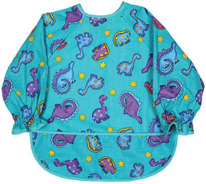 Raindrops_Long_Sleeve_Print_Bib-Jade_Dinosaur_Boy_Print_BibsNBeyond