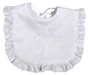 Raindrops_Satin_Christening_Celtic_Embroidered_Girl_Bib_BibsNBeyond