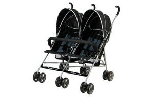 Dream On Me, Twin Stroller, Black