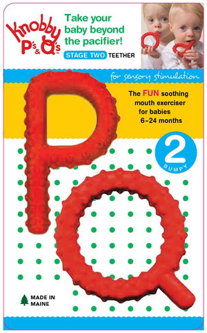 Ps & Qs Textured Red - Bibs N Beyond