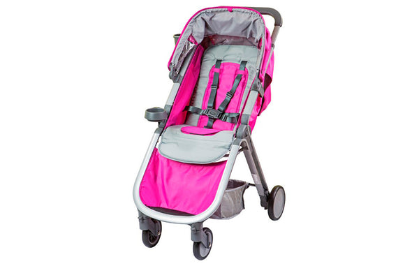 graco stroller pink and gray Dream On Me Compacto Stroller In Pink