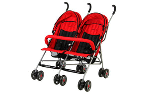 Dream On Me, Twin Stroller, Red